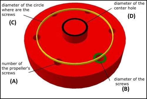 Hub drilling diagram